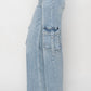 Risen - Felicia Cargo Pocket Wide Leg Denim