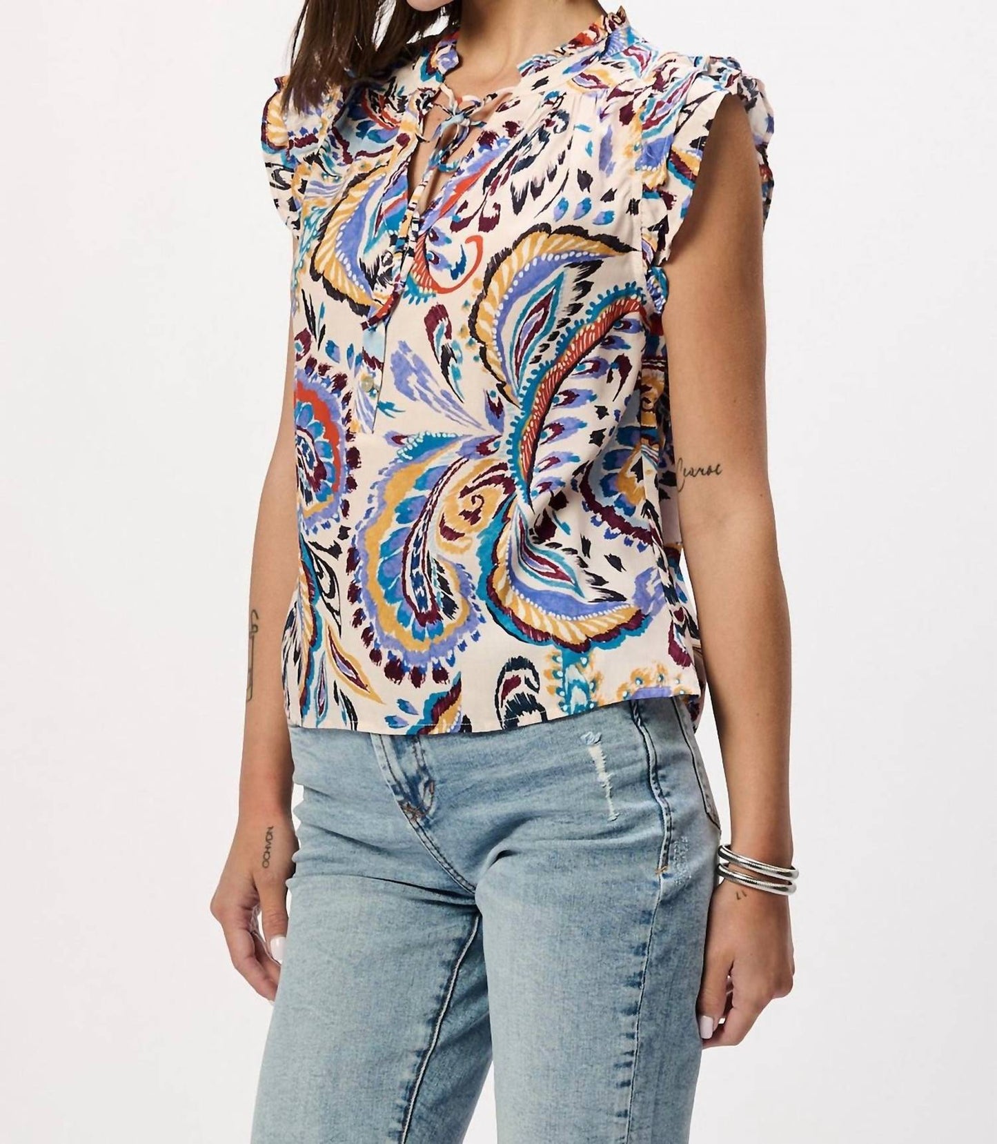 Another Love - Jinora Ruffle Sleeve Top