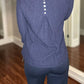 Multiples - 3/4 Sleeve Scoop Neck Swing Top