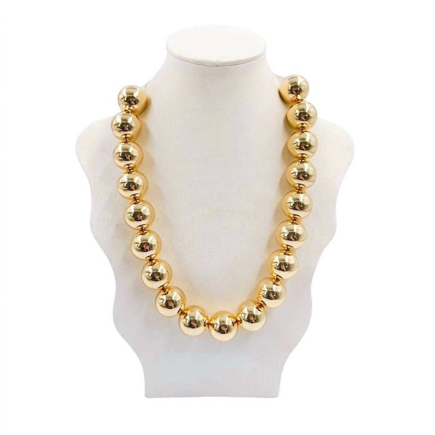 Bohemian Gemme - Women's Polished Beaded Statement Necklace