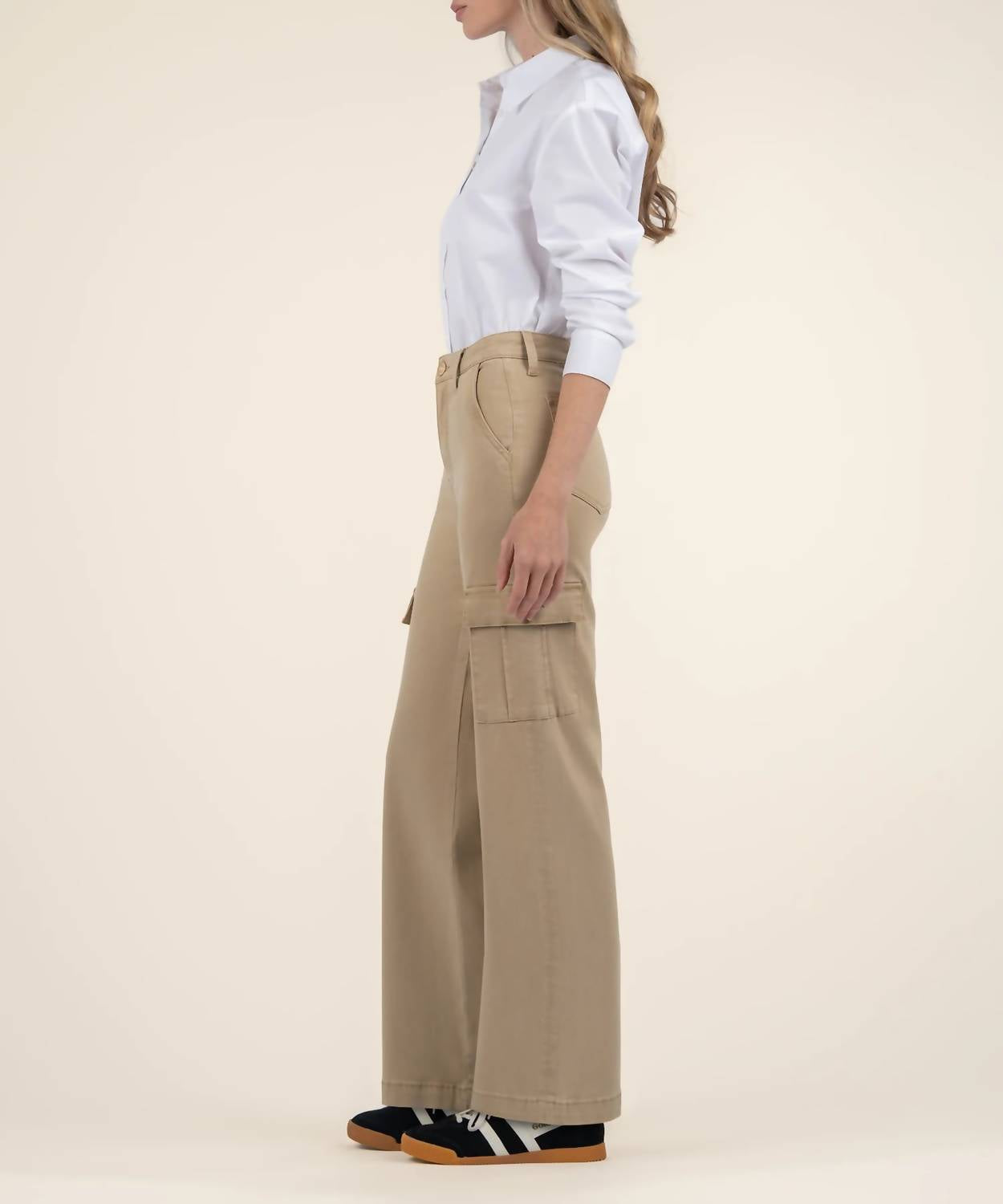 Kut From The Kloth - Miller High Rise Wide Led Pant With Cargo Pockets