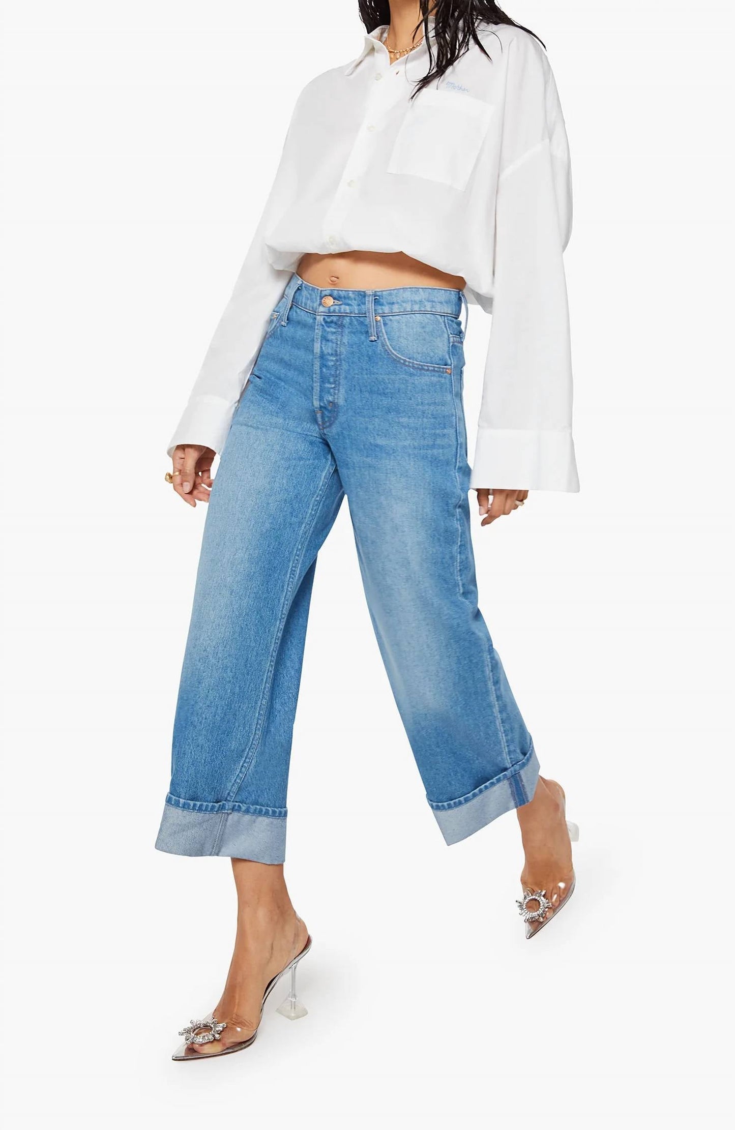 Mother - Smoothie Ankle Length Cuffed Jeans
