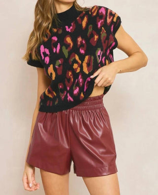 Entro - Leopard Print Sweater