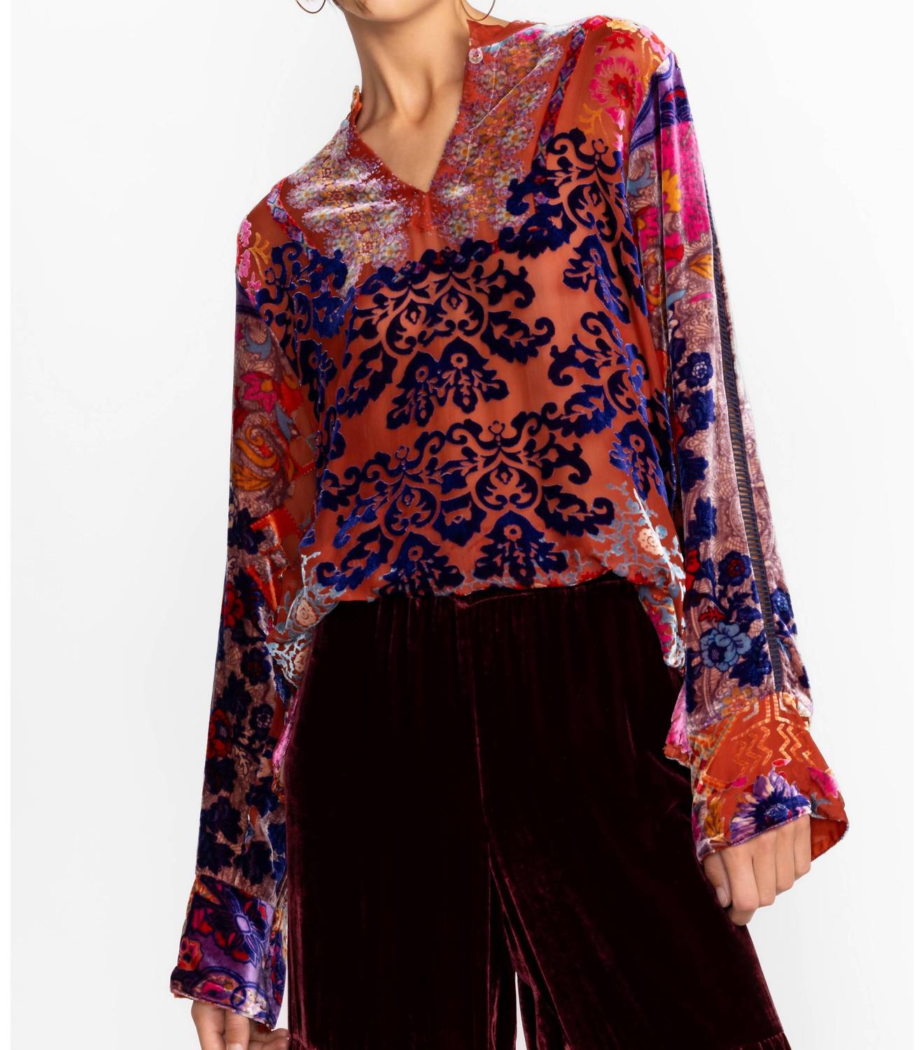 Johnny Was - Syriah Burnout Enta Blouse