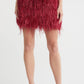 Alice + Olivia - Cina Feather Mini Skirt