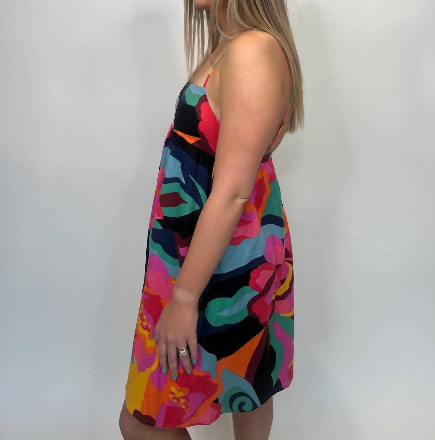 Olivaceous - Floral Mini Dress