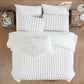 Everett 4-Piece White Micro Mink King Bedding Ensemble