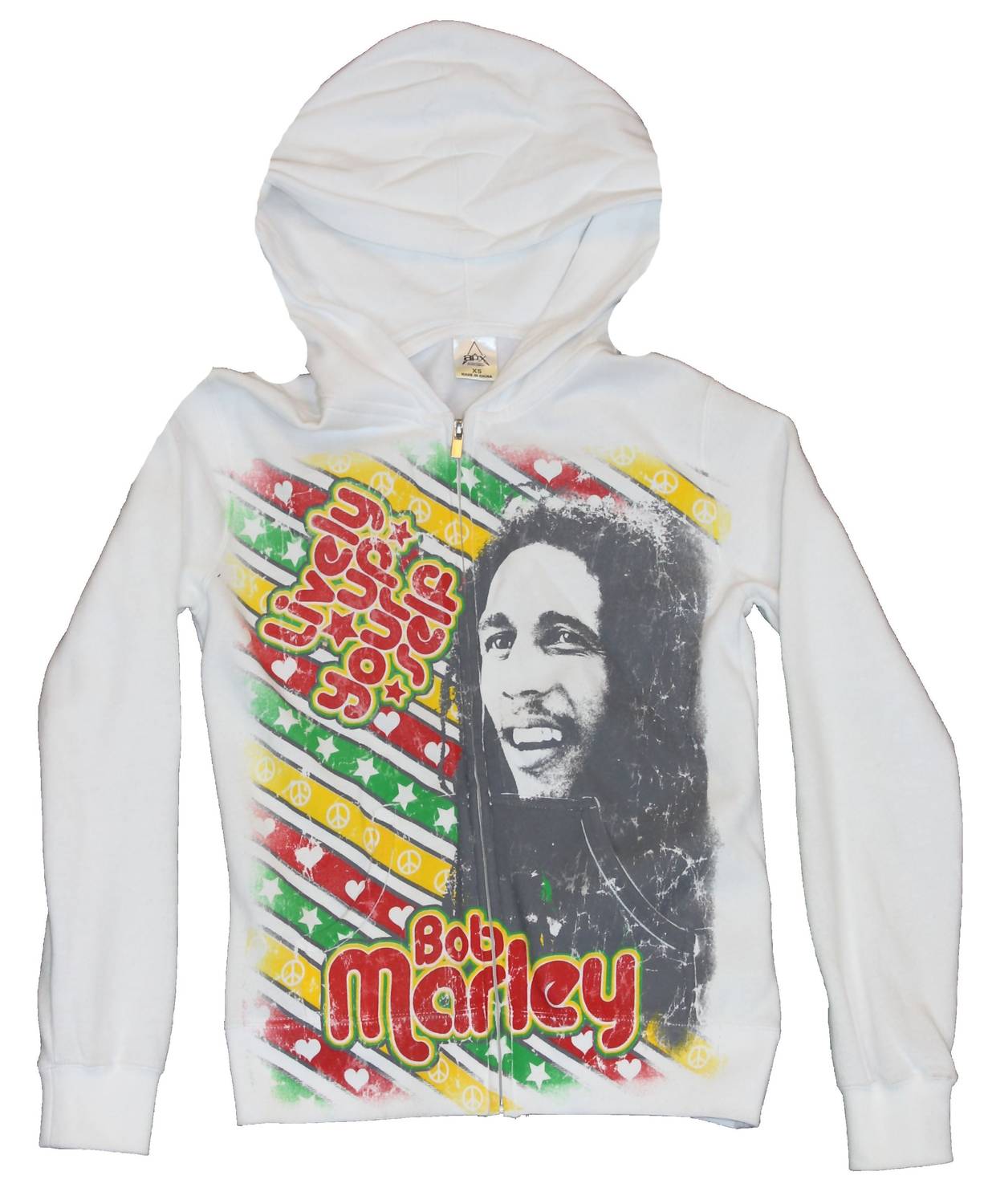 Bob Marley - Teen's Lively Up Yourself Zip-up Hoodie