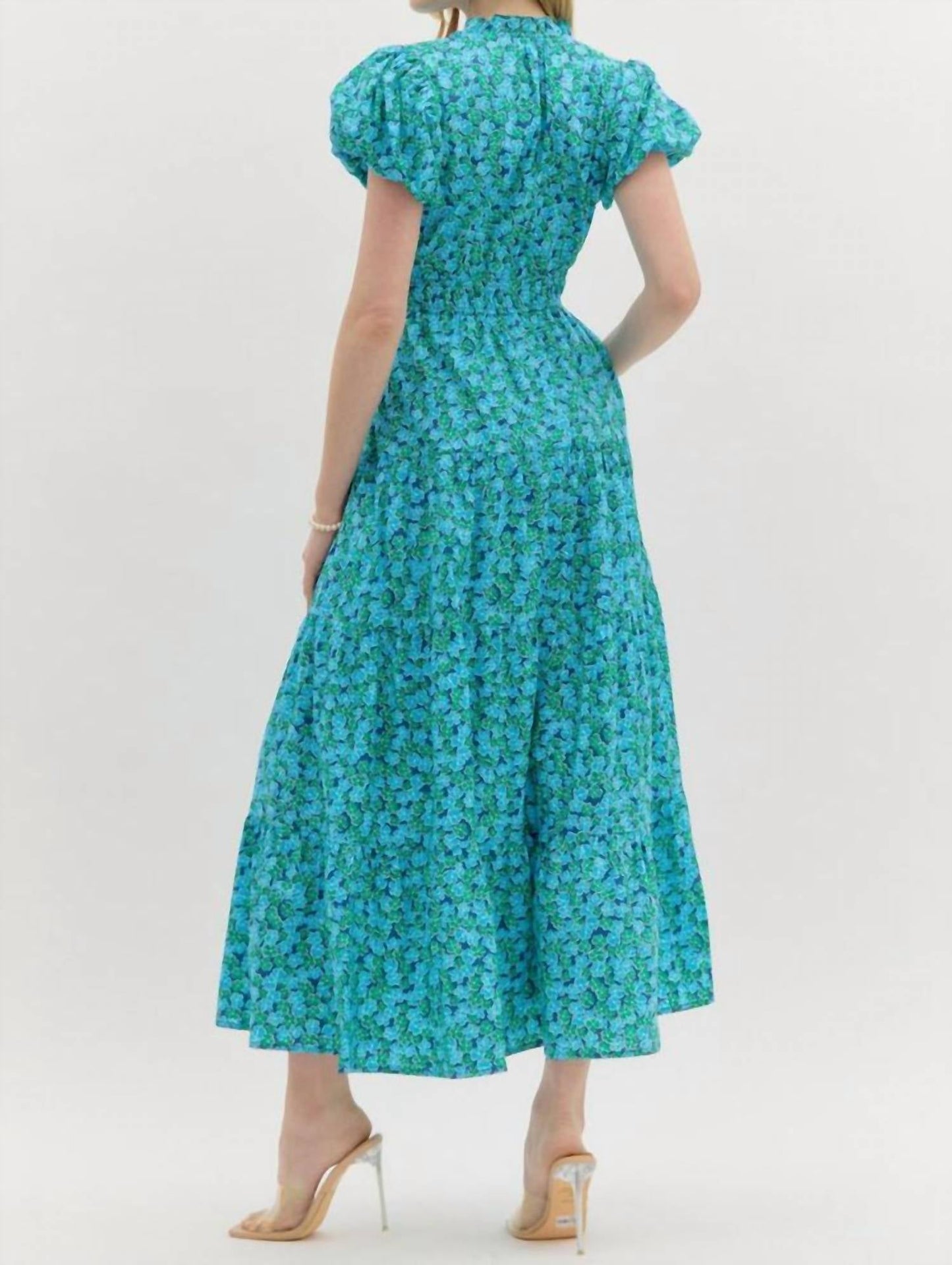 Entro - Floral Tiered Midi Dress