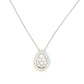 Aamiaa - 0.53 Carat Natural Diamond Pear Halo Cluster Pendant