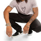 On This Day - Exclamation Heart Graphic Short Sleeve Knit Tee