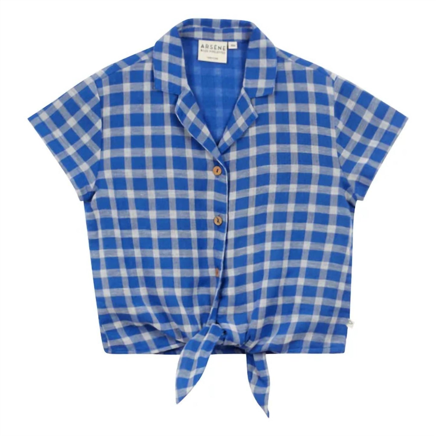 Arsene Et Les Pipelettes - Bow Plaid Blouse