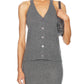 Enza Costa - Cashmere V Neck Halter Cardigan