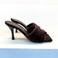 Alohas - Women's Puffy Velvet Block Heel