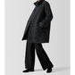 Eileen Fisher - Curly Alpaca Stand Collar Coat