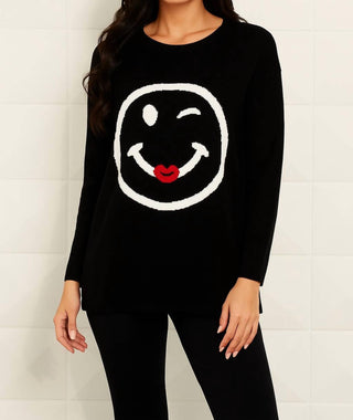 Angel Apparel - Wink & Smile Emoji Pullover
