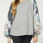 Entro - Tie Dye Puffy Sleeve Top