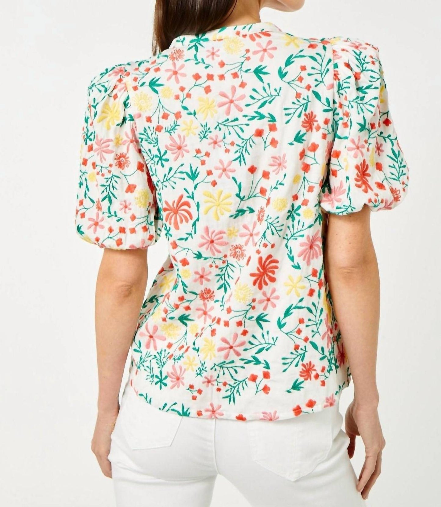 Cartolina Nantucket - Adeline Embroidered Top