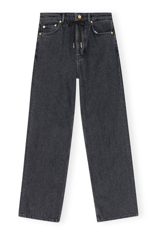 Ganni - Calça Jeans com Cordão Izey