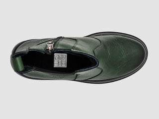 Kcr Group - Botas Chelsea de couro com zíper e isolamento moderno para mulheres