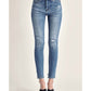 Risen - Summer High Rise Vintage Washed Skinny Jeans
