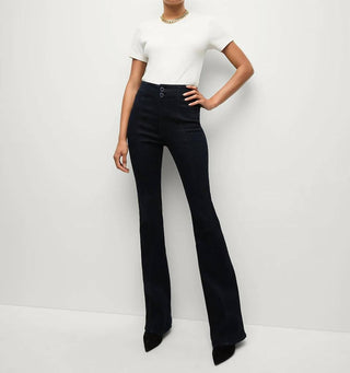 Veronica Beard - Calça jeans skinny flare Beverly de cintura alta