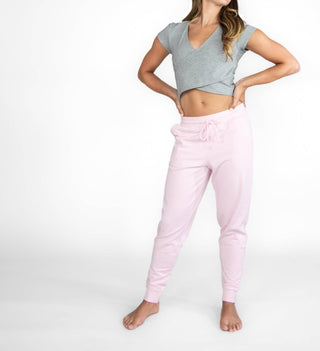 Body Wrappers - French Terry Tapered Joggers with Front Pockets