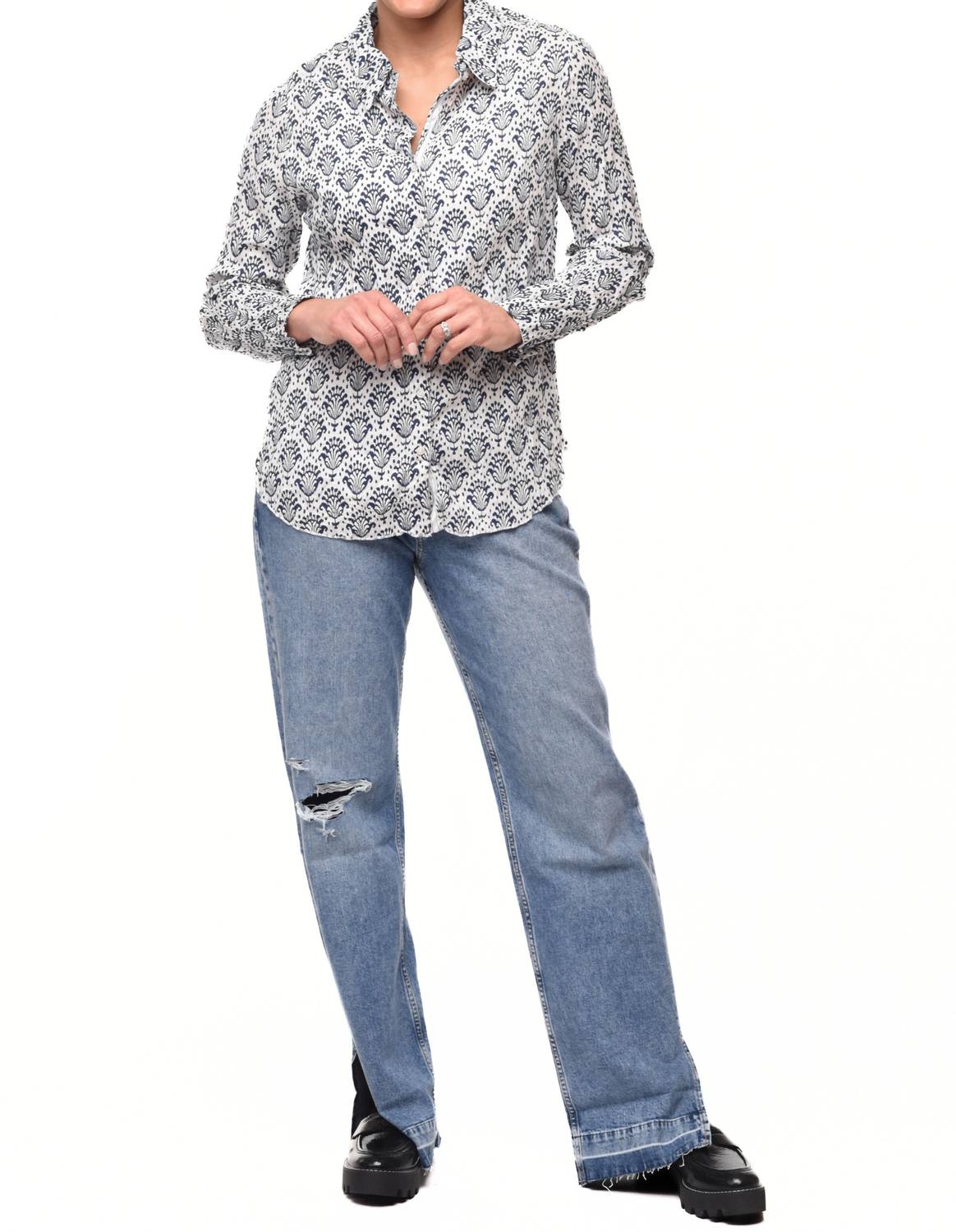 Tulip Clothing - Gretchen Button Down Blouse