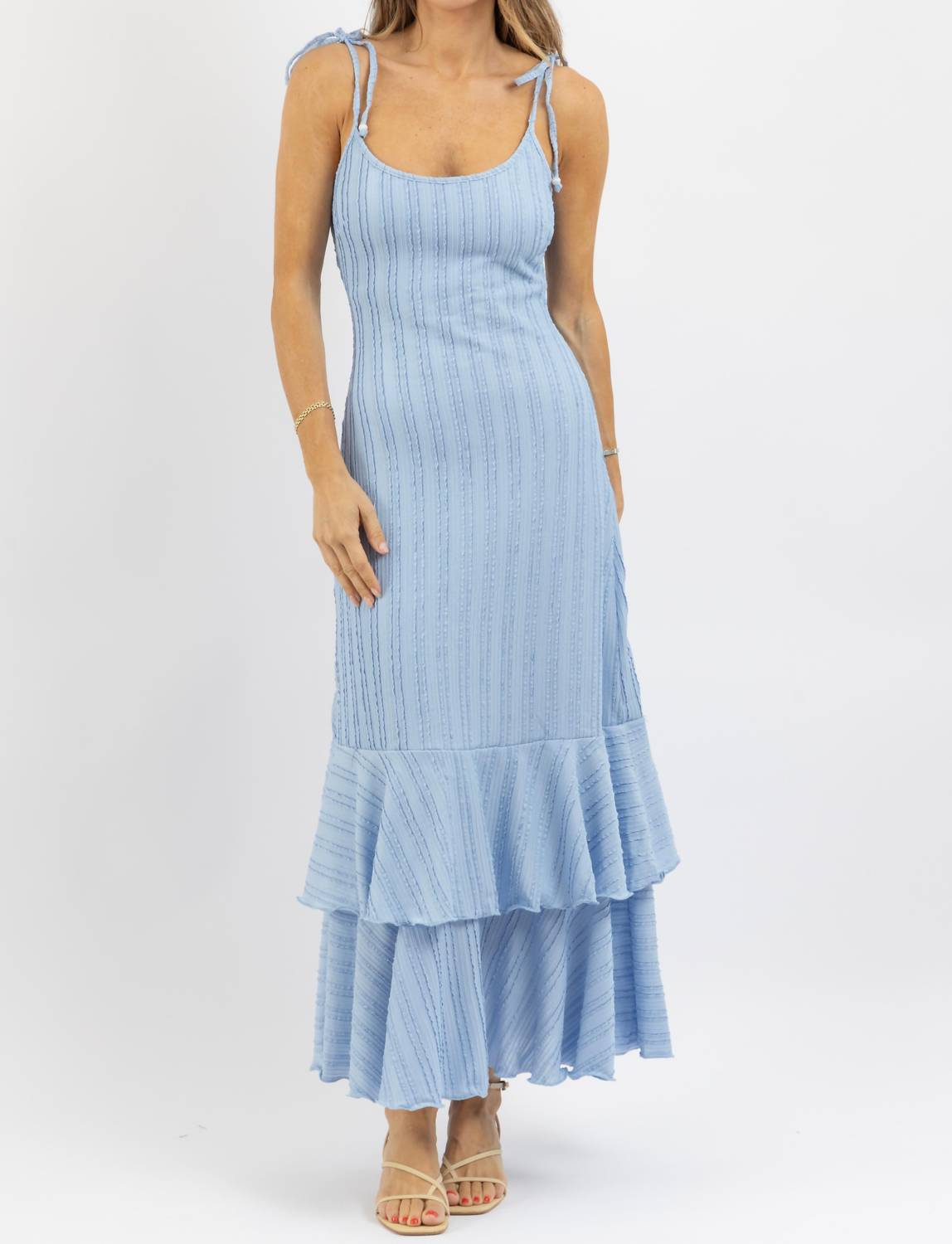 One & Only - Solar Tie Strap Maxi Dress