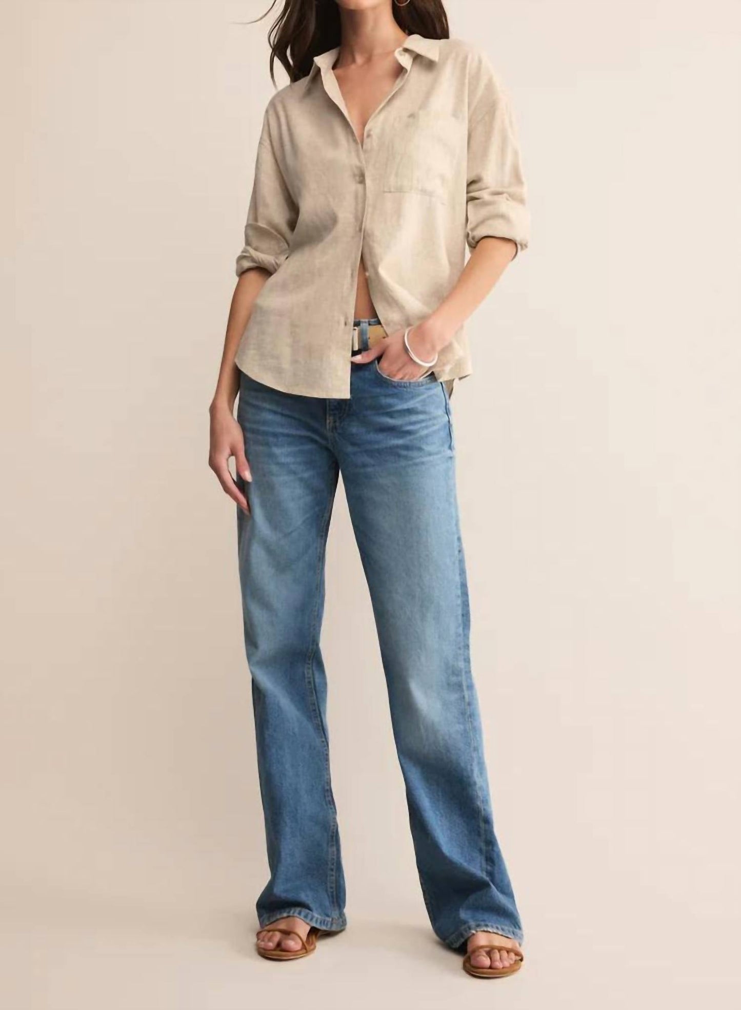 Z Supply - Alfie Linen Button Up Top