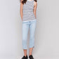 Charlie B - Striped Rib Knit Tank Top