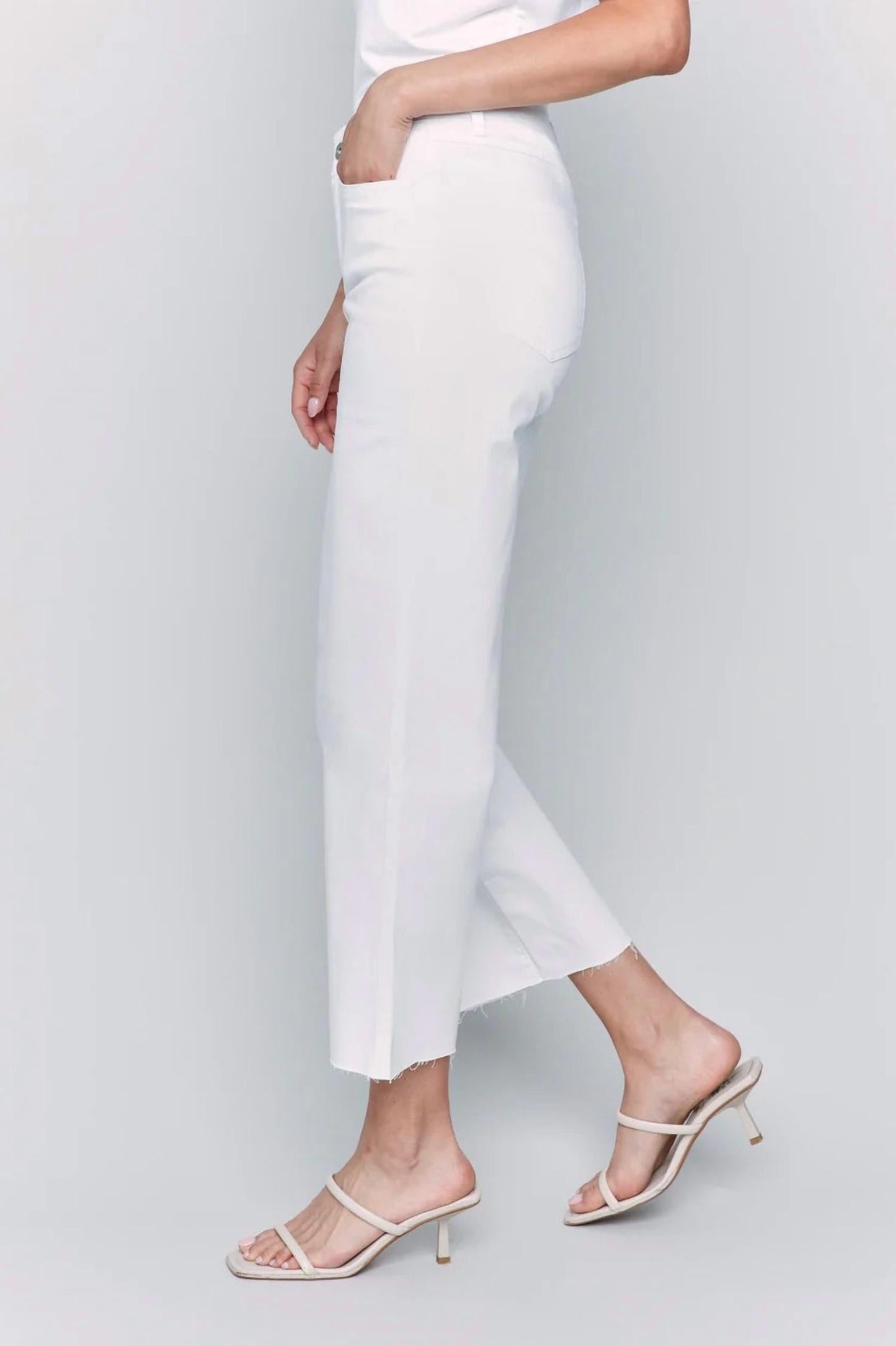 Charlie B - Wide Leg Twill Pants