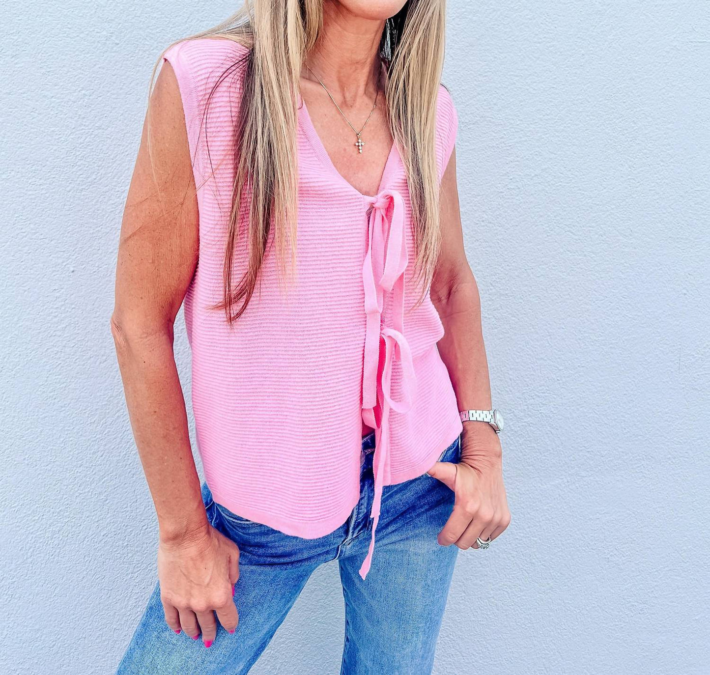 Anniewear - In Love With You Sweater Tank Vesk