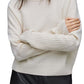 AllSaints Orion Mock Neck Cashmere & Wool Sweater in Ivory White , Size Small