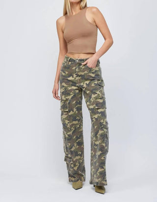 Hidden - Wide Leg Camo Jean