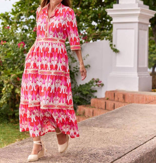 Jude Connally - Candy 3/4 Sleeves Maxi Dress