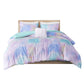 Twin/Twin XL Watercolor Tie Dye Printed Comforter Set with Throw Pillow