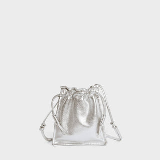 Lemiz - Bolsa feminina mini Bowie com cordão e tiracolo de couro