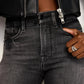 Good American - Good Legs Straight Split Back Jeans