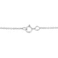 Matte Finish .925 Sterling Silver Diamond Accent Dancing Peace Sign 18" Pendant Necklace (I-J Color, I1-I2 Clarity)