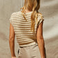 Crescent - Lexie Cropped Sweater Knit Top