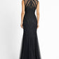 Alexander By Daymor - Illusion Embroidered Mesh Gown