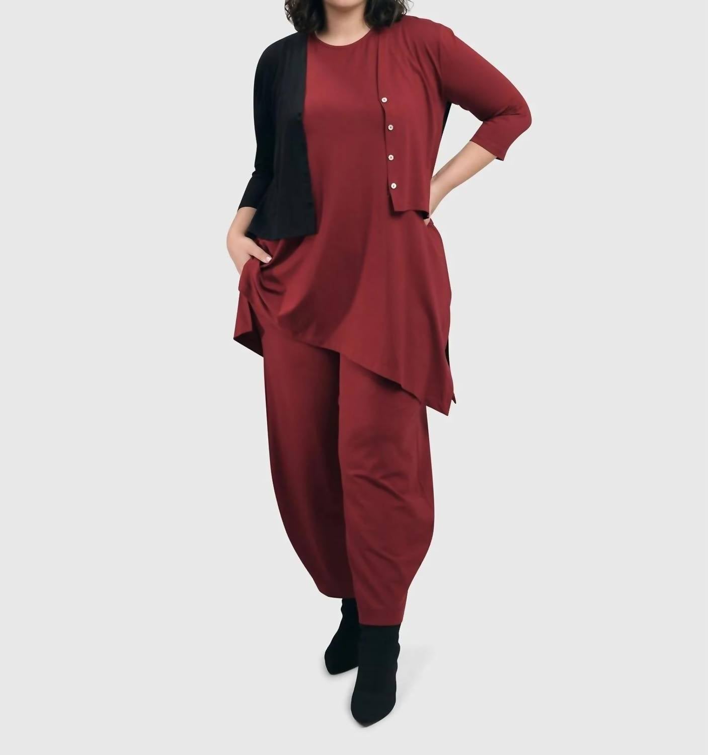 Alembika - Essential 2-tone Crop Cardigan