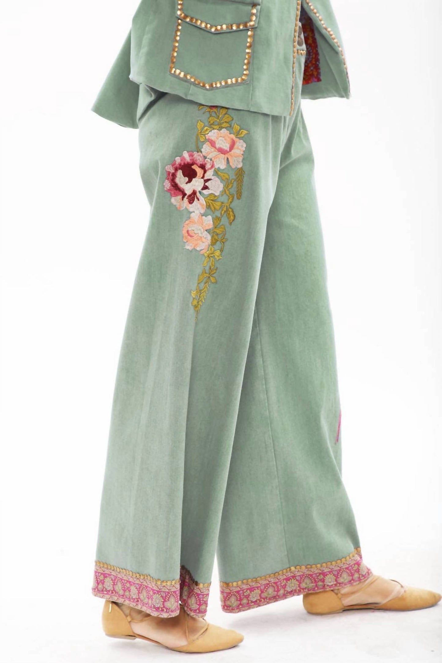 Aratta - Time To Shine Wide Leg Denim Pants