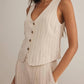 Z Supply - Belfort Pinstripe Linen Vest