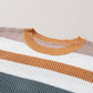 Dear Lover - Round Neck Colorblock Knit Sweater