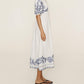 Alemais - Hazel Embroidered Midi Dress