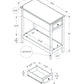 Accent End Table, 2 Tier, Storage Drawer, Transitional - Walnut