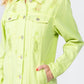 American Bazi - Chic Distressed Denim Button-up Dress