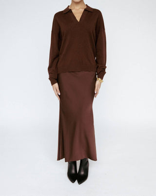 Amanda Maria - Satin Bias Skirt